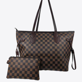 Checkered PVC Two-Piece Bag Set