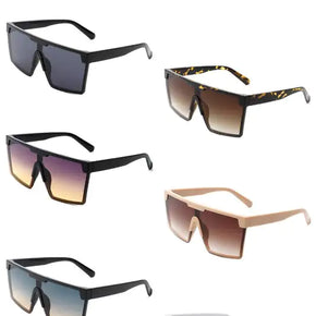 Oversize Square Flat Top Fashion Women Sunglasses