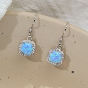 Opal Square Drop Earrings