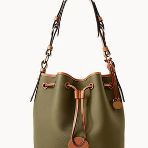 PU Drawstring Bucket Bag