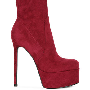 High Platform Ankle Boots