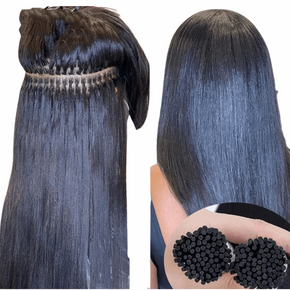 Brazilian Straight Human Hair I Tip Microlinks Bulk Braiding Human Hai