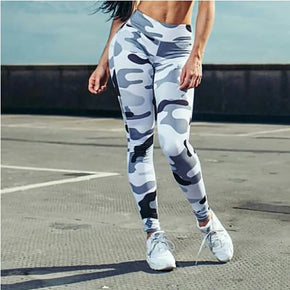 Ins Hot Fashion Camouflage Printed High Waist Workout Leggings