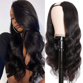 U Part Wig Body Wave Human Hair Wigs  Brazilian Remy Hair