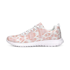 Women’s Pink & White Canvas Sneakers