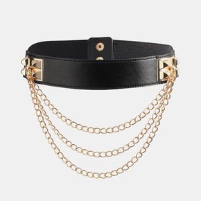 Elastic Belt with Chain