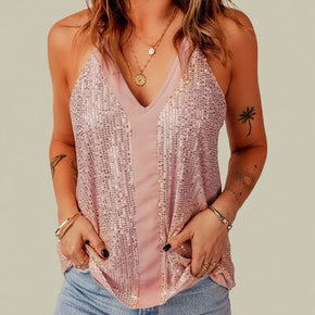 Sequin Racerback Tank