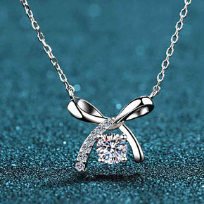 Moissanite Sterling Silver Necklace