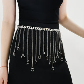 Fringe Chain Alloy Belt